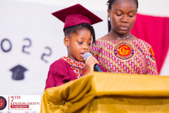 Selale delivering her speech